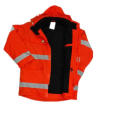 Polar con capucha PU impermeable reflectante seguridad/ropa para adulto